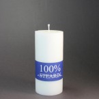 15cm x 7cm White Stearin Pillar Candles
